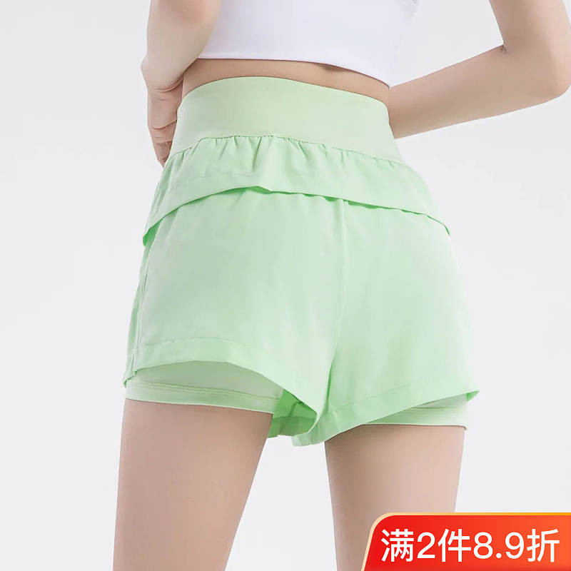 Fitness Shorts Women's Quick-Drying Summer Running Sports Anti-Exposure Bottoming High Elastic Tight