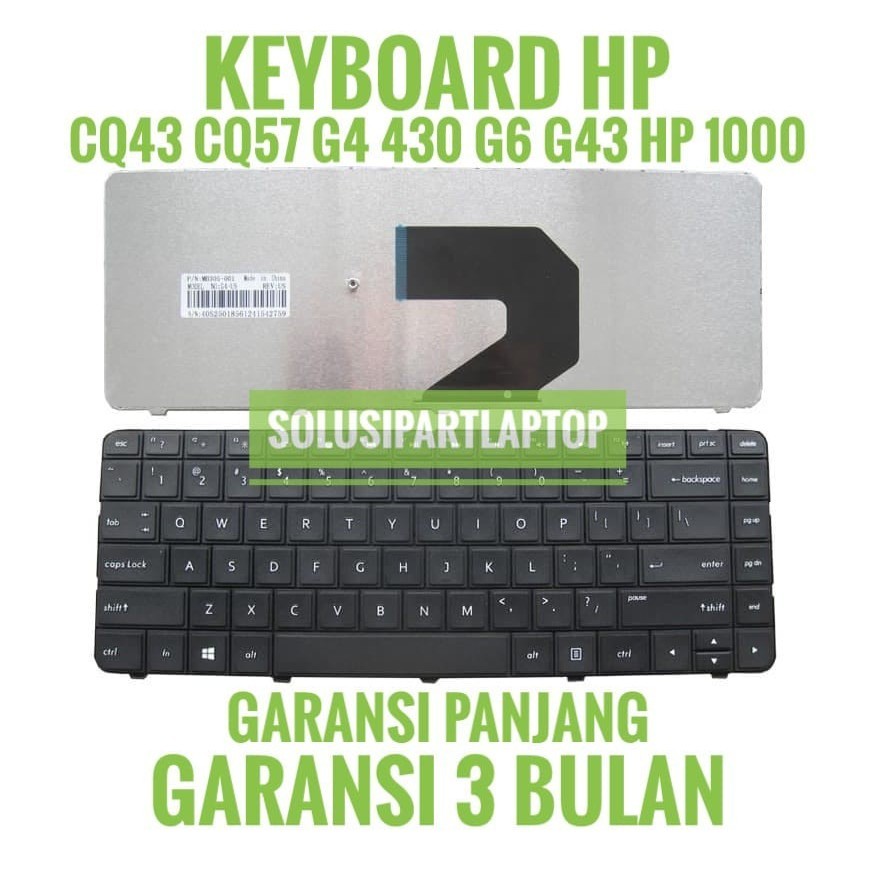 HP COMPAQ LAPTOP KEYBOARD 430, 431, 435, 448, Presario CQ43, CQ45, CQ57. HP G4, G6, G43