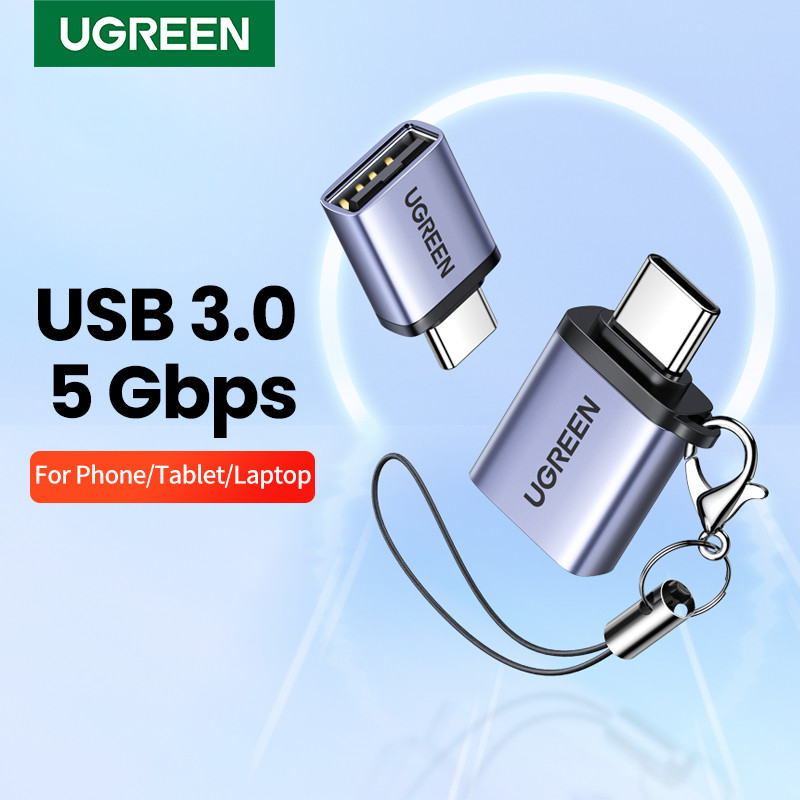 UGREEN อะแดปเตอร์ USB C ประเภท C ถึง USB 3.0 อะแดปเตอร์ Thunderbolt 3 Type-C อะแดปเตอร์ OTG สําหรับ Macbook pro Air Samsung S10 S9 USB OTG