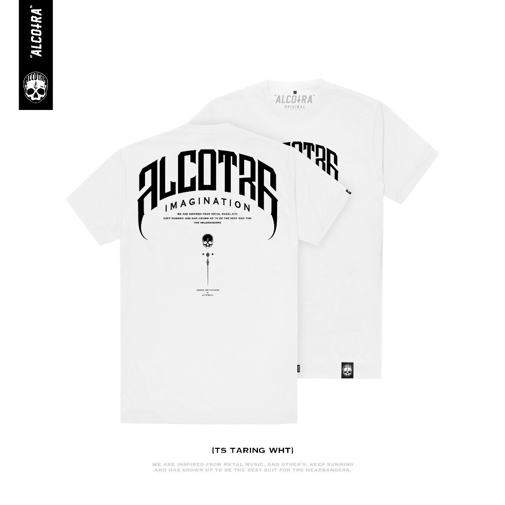 ALCOTRA BALI Original TS WHT LG TARING // เสื้อยืดสีขาว LOGO TARING ALCOTRA // ALCOTRA WHITE T-SHIRT