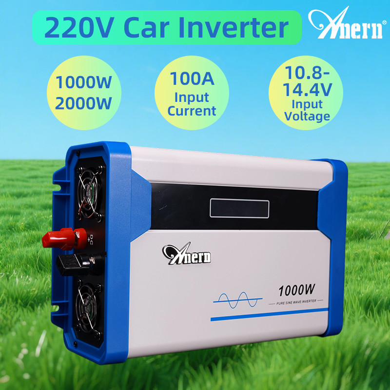 Anern Powerอินเวอร์เตอร์1000W/2000Wอินเวอร์เตอร์DC 12V to AC 220Vรถอินเวอร์เตอร์Multi-Functionรถชาร์