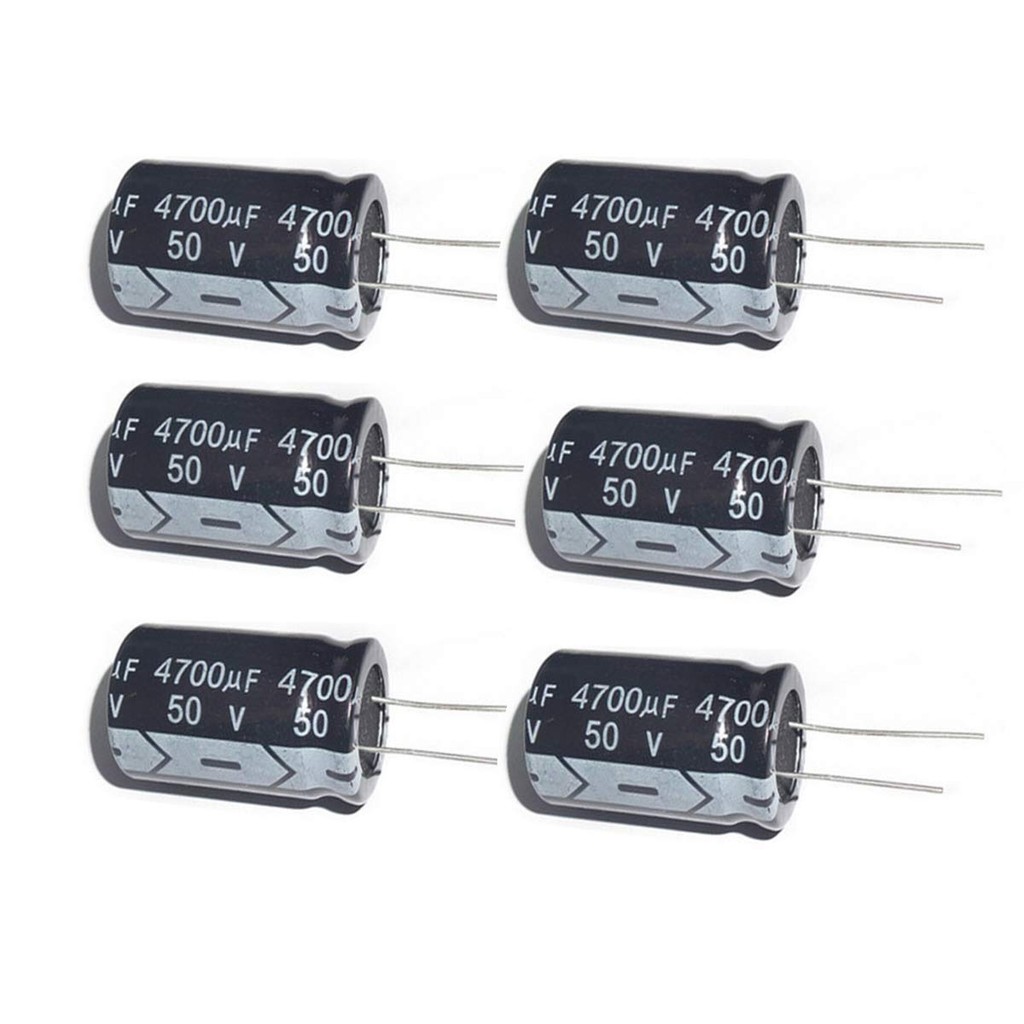 4700uF 50V 22X30 +/-20% -40 ถึง +105°C 5PCS อลูมิเนียม Electrolytic Capacitor,4700 MFD,50V Capacitor