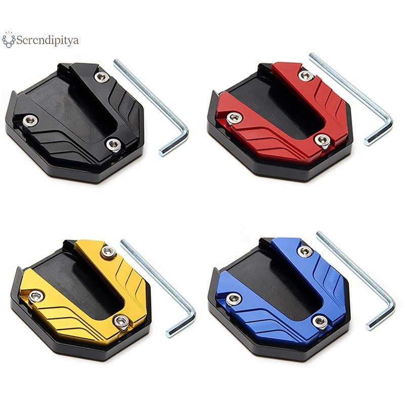 SEE สกู๊ตเตอร์รถจักรยานยนต์จักรยาน Kickstand Extender เท้าขาตั้ง Extension Pad แผ่น Anti-skid ฐานขยาย TH