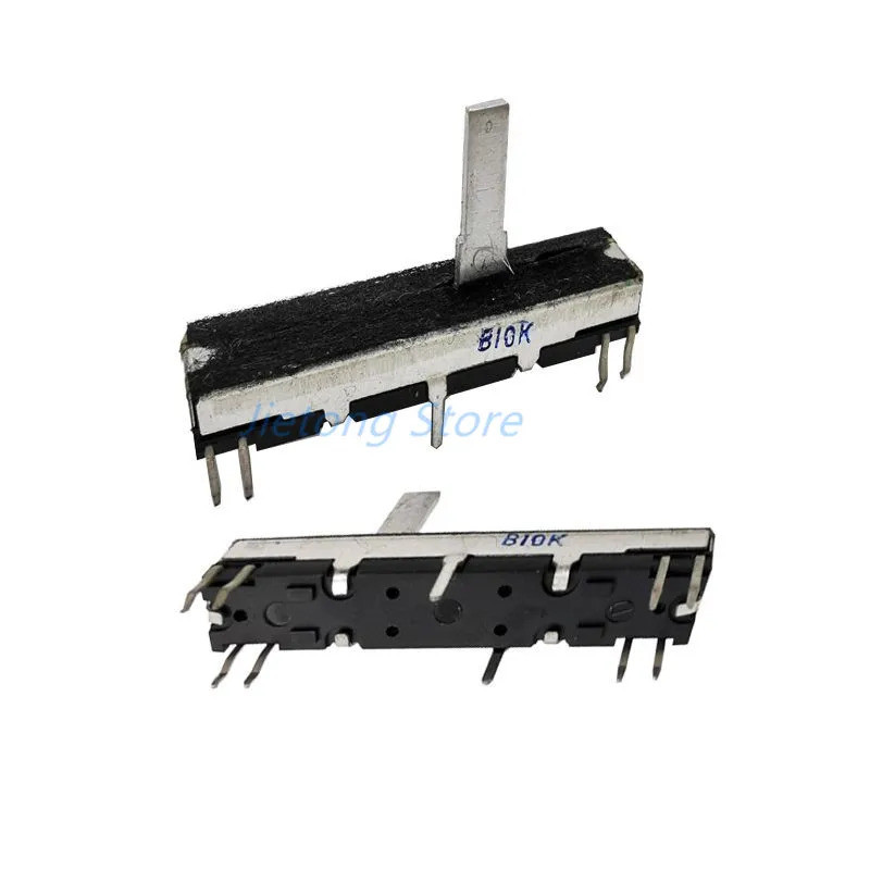 1PC 45 มม.CT670 อิเล็กทรอนิกส์ออร์แกนเลื่อน Potentiometer 4.5 ซม.สเตอริโอช่อง B10K B50K ความยาวแกน 1