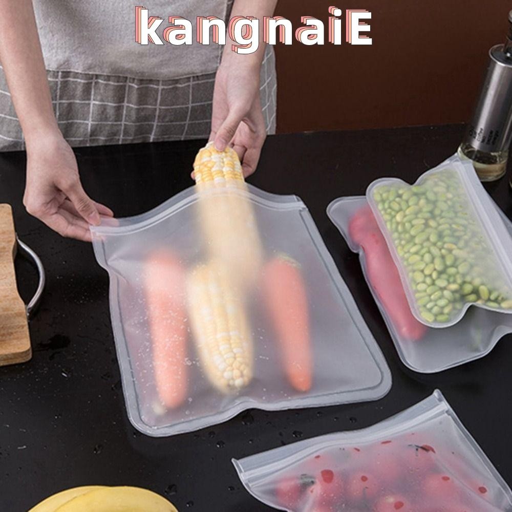 KANGNAI ถุงถนอมอาหาร, ถุงเก็บปิดผนึก EVA ถุงเก็บความสด, การจัดเก็บตู้เย็นแบบใช้ซ้ําได้คุณภาพสูงถุงเก็บอาหารในครัว