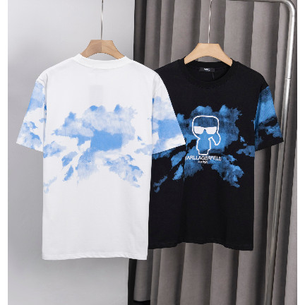 2407 KARLLAGERFELD เสื้อยืดพิมพ์ลาย Lafayette