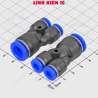 [5 ชิ้น]- PW10-6 ขั้วต่อนิวเมติก Y-tube 10 มม. ถึง 6-6 มม. Linhkien IC