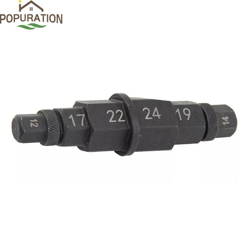 POP Universal Hex เพลาเครื่องมือสําหรับรถจักรยานยนต์ล้อหน้า 6 ขนาดใน 1 ประแจซ็อกเก็ตสะดวกสําหรับรถจักรยานยนต์กีฬา Durab
