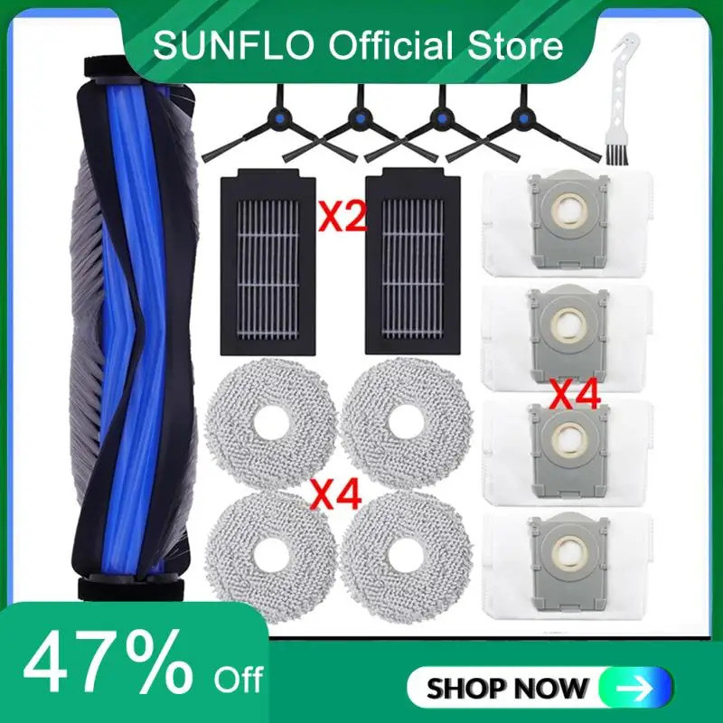 สําหรับ Ecovacs Deebot T50 Max/T50 Pro/T50 Omni/T50 Pro Omni/T50 Max Pro สูญญากาศหลักแปรงด้านข้างตัว