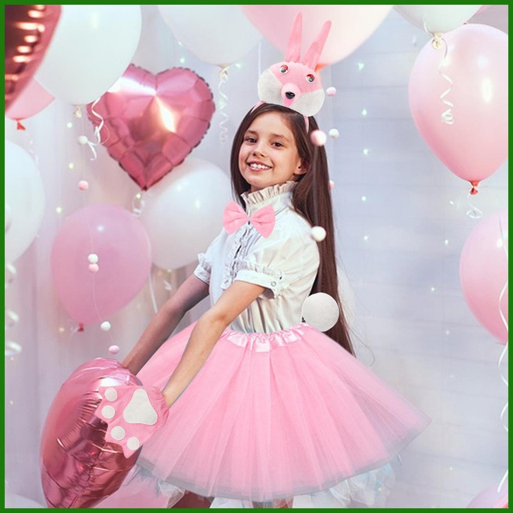 Easter Bunny Ears Bunny ชุดสบายปรับกระต่ายเสื้อผ้าสําหรับคอสเพลย์ฮาโลวีนงานปาร์ตี้อีสเตอร์ cupionph