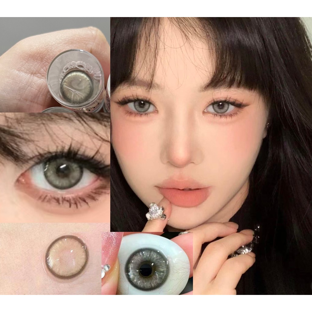 YWLLA,FLLYCON ยี่ห้อ ,14.20mm,Gdia 13.5mm,(เกรด 0-8.00),1 คู่ คอนแทคเลนส์การใช้งานรายปี(grey)