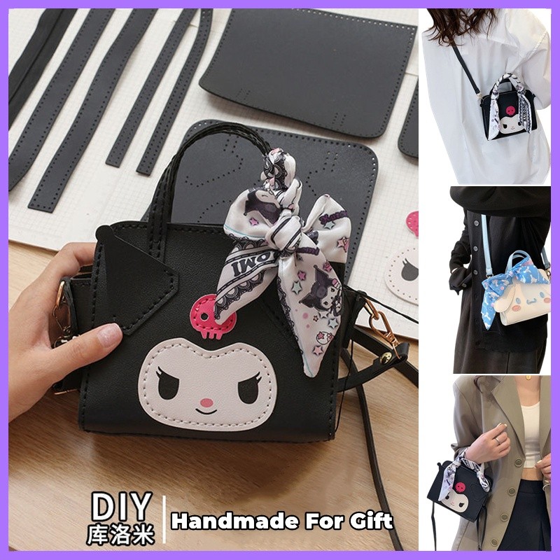 OK9 Diy kuromi bag Diy bag kit set กระเป๋าถือ Kuromi kuromi melody diy hand bag น่ารัก