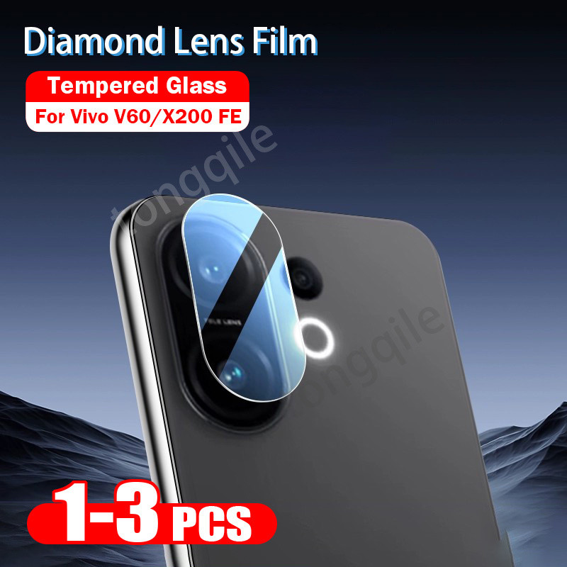 3in1 กล้องฟิล์มสําหรับ Vivo V60 X200 FE X200FE 5G VivoV60 V 60 2025 โปร่งใสคลุมทั้งหมดป้องกัน HD Clear View เลนส์ Protector กระจกนิรภัยป้องกัน Anti Scratch