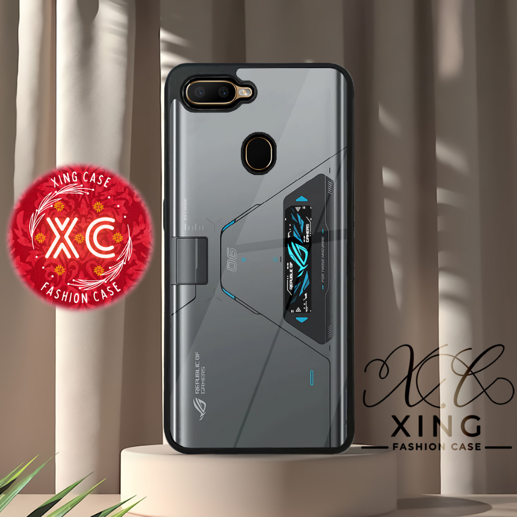 |EZ20| XING CASE OPPO A5s AX5s A7 A11K A12 A12s F9 F9PRO REALME 2 PRO GLOSSY GLASS EFFECT | เคส HP S