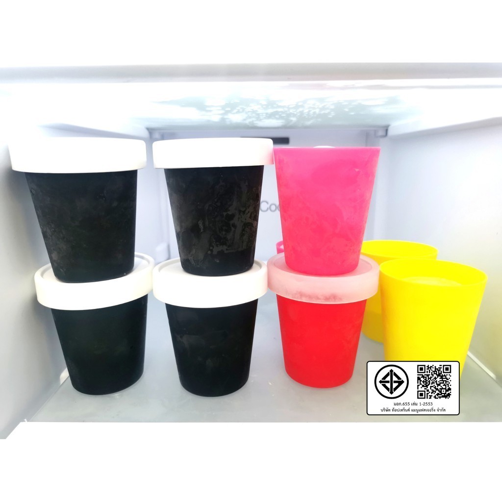 ❄️❄️แก้วพร้อมฝาครอบ สำหรับทำน้ำแข็ง ใส่ของเย็นได้ ของร้อนได้ (ลบ 20-100 องศา) ❤️by innotrend❤️