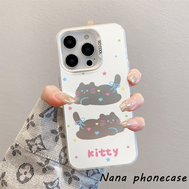 【เงินสดในการจัดส่ง😊】เคสโทรศัพท์มือถือลูกแมวสองตัวใช้ได้กับVIVOY02 Y1S Y91C Y15S Y16 Y02S Y17Y20Y21Y2