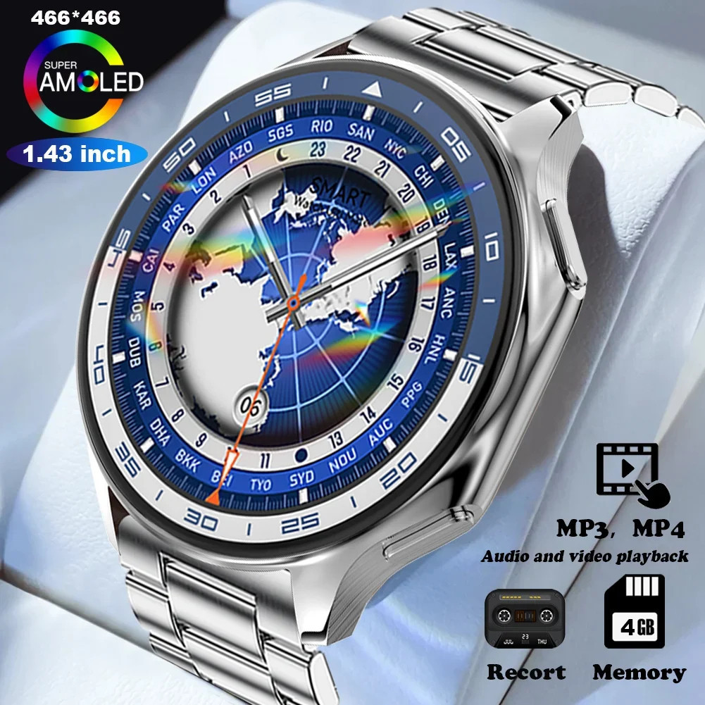 GEJIAN 2024 ใหม่ DT Watch X สําหรับ HUAWEI OPPO นาฬิกา X สมาร์ทนาฬิกา 4Gb หน่วยความจํา AMOLED หน้าจอ HD บลูทูธกันน้ําฟิตเนส Smart Watch