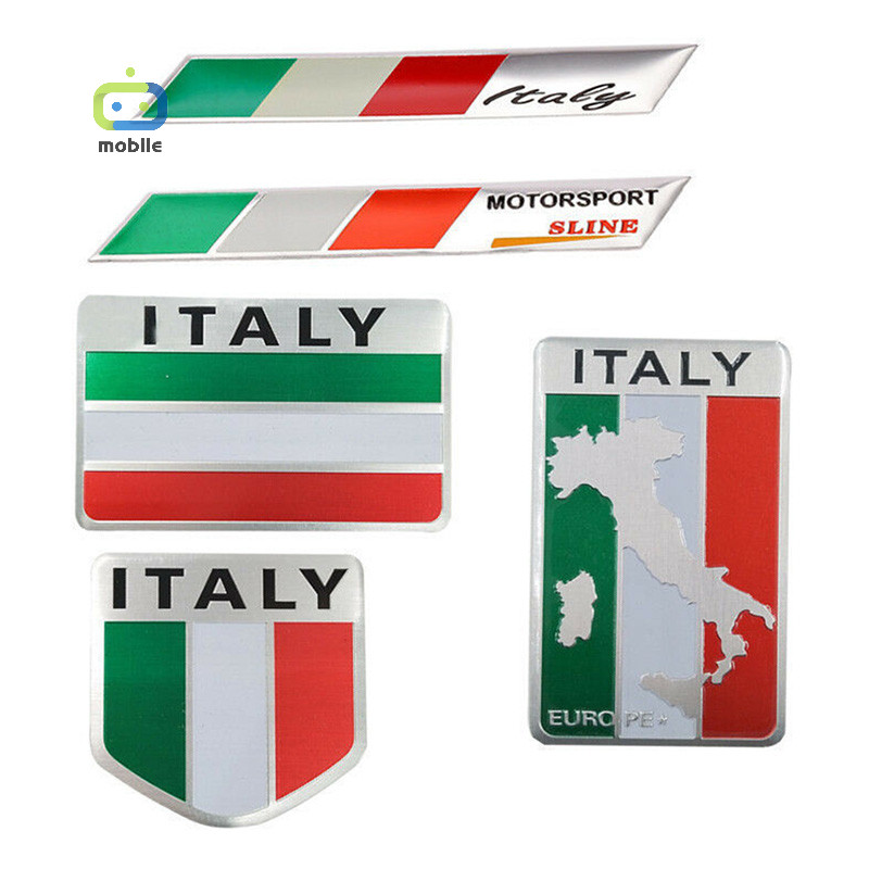 [maygood] Aluminium 3D Metal ITALY Italian Flag Sticker Emblem Badge Decal Car Decorative {TH}