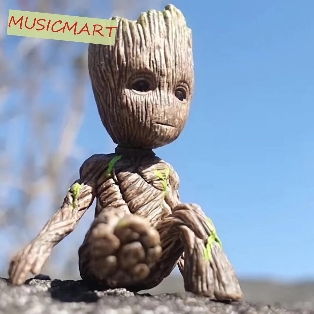 Musicmart Groot ฟิกเกอร์ของเล่นโมเดลตุ๊กตา Avengers 6CM Mini Groot