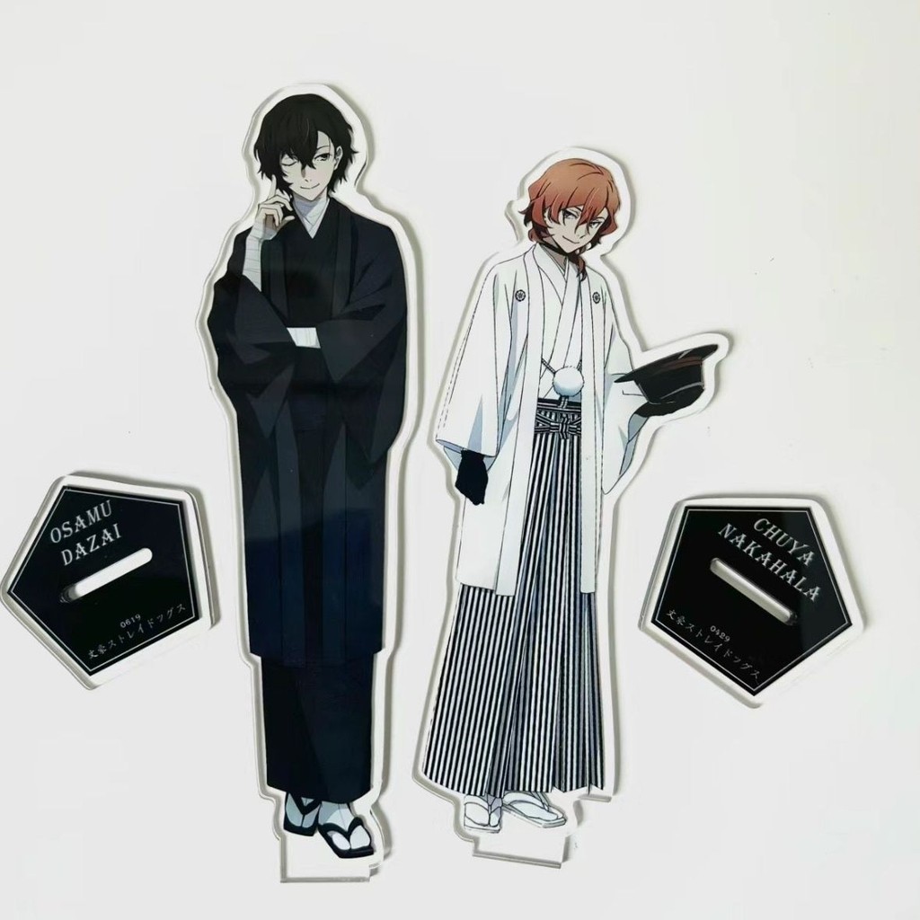 Bungo Stray Dogs Kimono Series ขาตั้งอะคริลิค Dazai Osamu Nakhara Chuuya รูปอะนิเมะสินค้าคอลเลกชันของขวัญตกแต่งโต๊ะ
