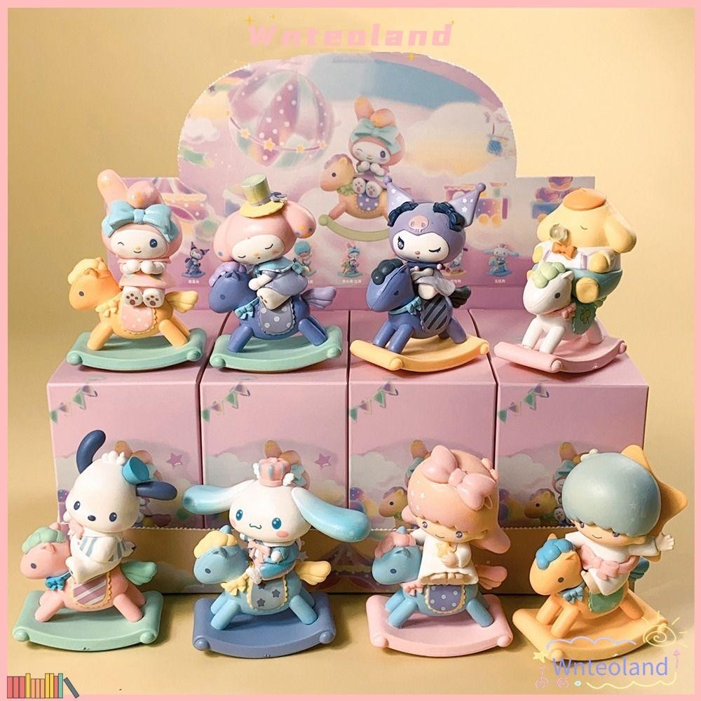 Wnteoland กระเป๋าตาบอด Sanrio, ตุ๊กตาตัวเลข กล่อง Cinnamoroll, กระเป๋าเซอร์ไพรส์ Kuromi My Melody ลึกลับ