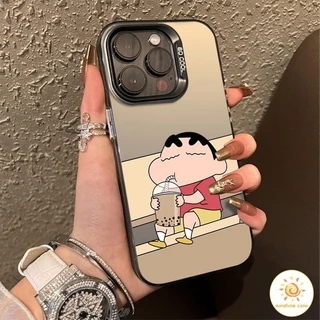 🔥GOOD🔥 เคสโทรศัพท์มือถือ การ์ตูนชินจัง เคสสำหรับไอโฟน 11 For iPhone16 17 11 12 13 14 15 Pro MAX XR XS 6 7 8 Plus SE2020