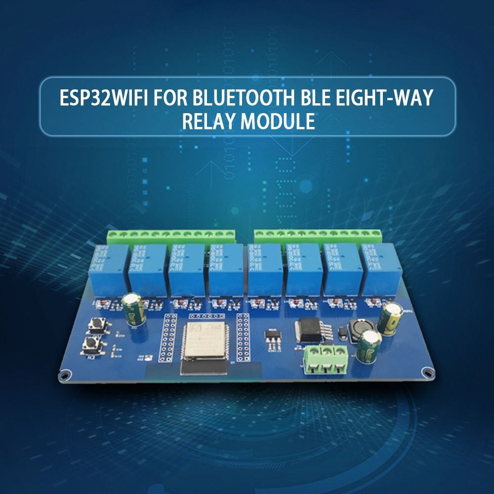 ❊ESP32 WIFI Bluetooth-Compatible BLE Eight-Channel Relay ESP32-WROOM Secondary Development Board Pow