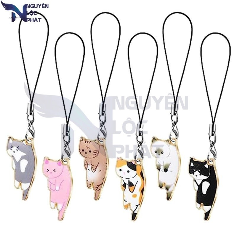 สายคล้องโทรศัพท์ NLP / พวงกุญแจแมวน่ารัก nlp WrightZ