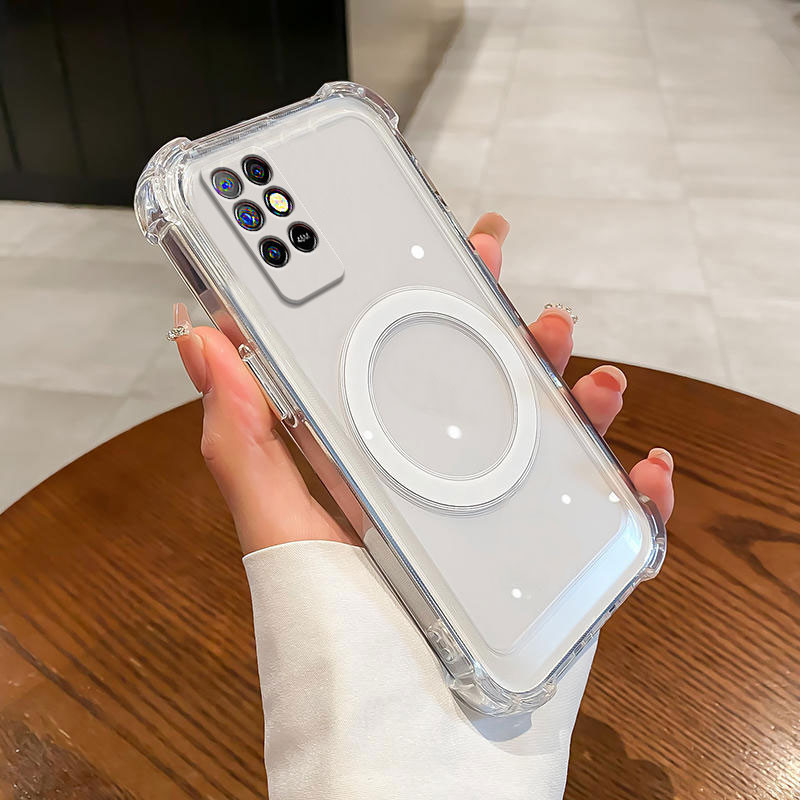 เคสสําหรับ infinix note 8 note 10 note 10 pro สี่มุม anti drop แม่เหล็กดูดฟังก์ชั่นโทรศัพท์ soft case กันน้ําและกันกระแทก