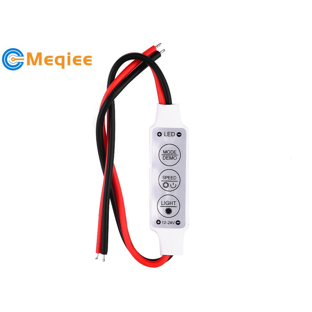 12v 3 ปุ่ม ตัวควบคุมหรี่ไฟ LED Strip Light สีเดียว