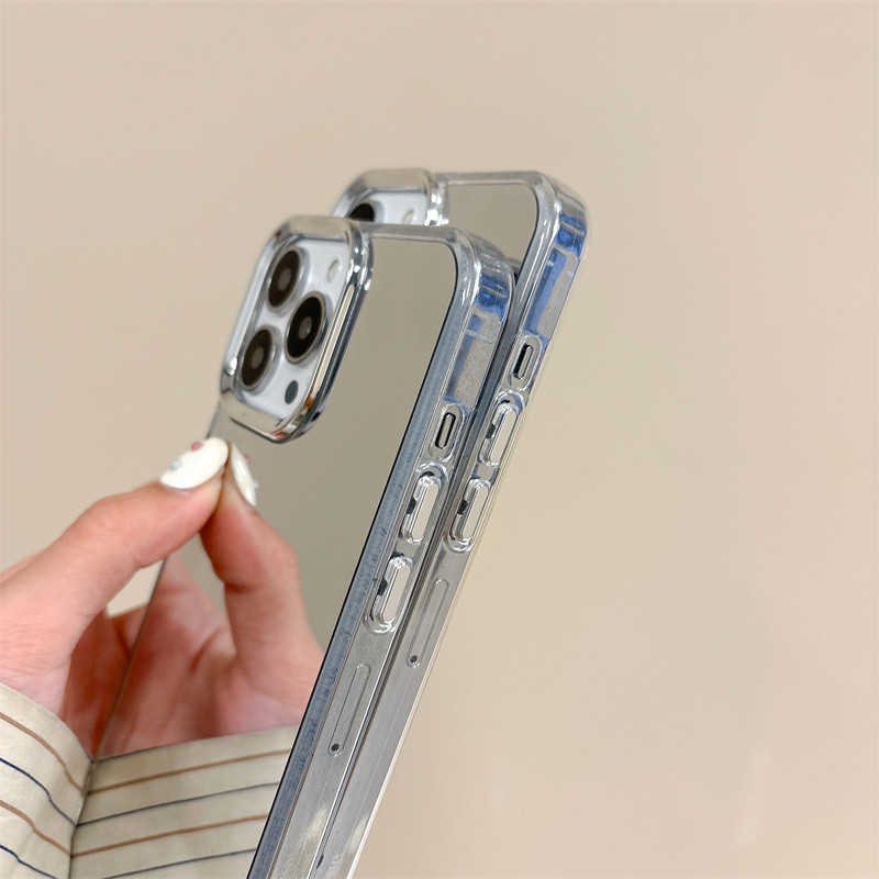 SAMSUNG กระจกเครื่องสําอางสําหรับsamsung Galaxy S24 S23 S22 S21 Plusหมายเหตุ20 Ultra S23 S21 S20 FE F55 F14 C55 M52 M34 M32 M22 M14 A22 A21S 5Gปลอกป้องกัน - รูปที่ 6