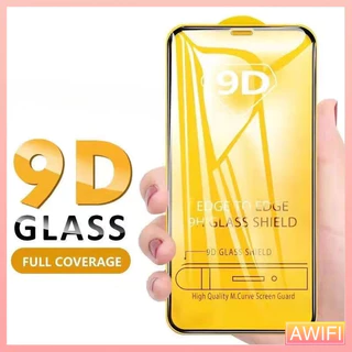 🔥AWIFI🔥ฟิล์ม ฟิล์มกระจกสำหรับรุ่นไอโฟน แบบเต็มจอ 9D ทุกรุ่น! 17 16 15 14 12 Pro Max 12/11 pro max 11 XS Max XR X 8 7 6