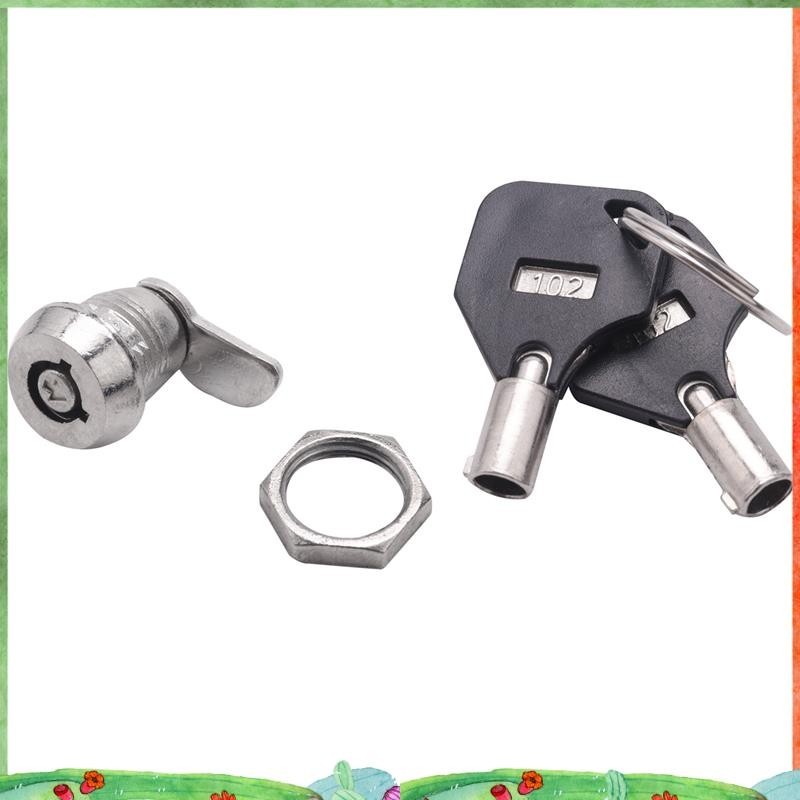 Super ตู้ประตู Quarter Turn Security Tubular Cam Lock พร้อมคีย์