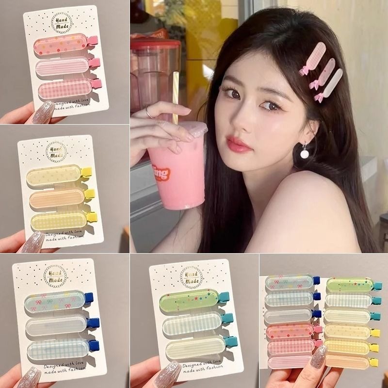 แฟชั่นเกาหลีที่มีสีสันวุ้น ใบเรียกเก็บเงินเป็ด กิ๊บติดผมผู้หญิงอุปกรณ์ผม