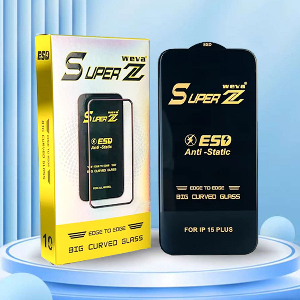 SUPER Z ESD กระจกนิรภัย IPHONE 15 PROMAX 15 PLUS 14 PRO 14 13 PRO 13 12 PRO 12 11 PROMAX 11 X XR XSMAX6 6s 8 PLUS 7