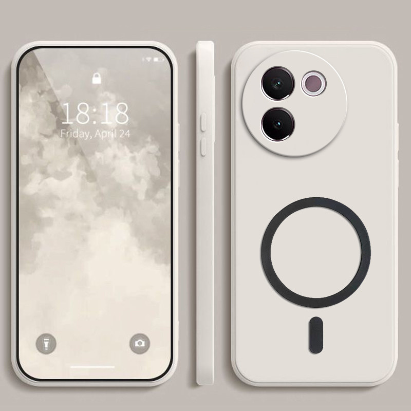 Vivo V30E 5G V30 E Casing Phone Case Cover with Magnetic Wireless Charger Sticker