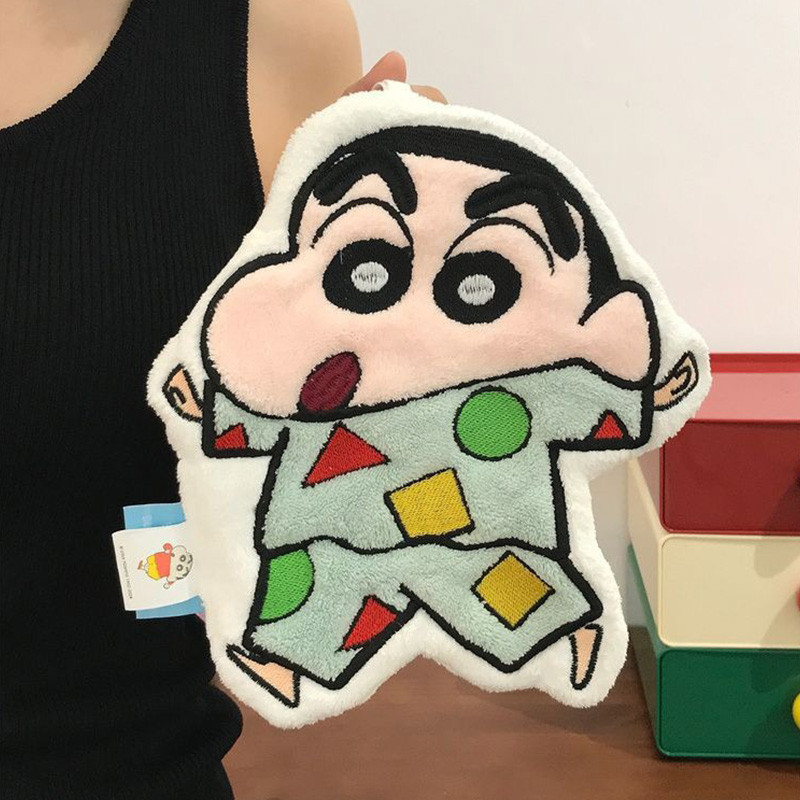 ผ้าเช็ดมือเครยอนชินจังน่ารักสนุกแขวนผ้าเช็ดหน้าดูดซับการ์ตูนผ้าขนหนูแขวน - รูปที่ 4