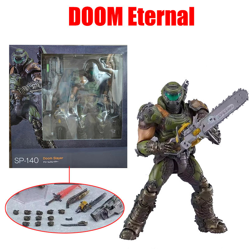 เกม Figma Doom Slayer SP-140 Articulado Action Figure ตุ๊กตา