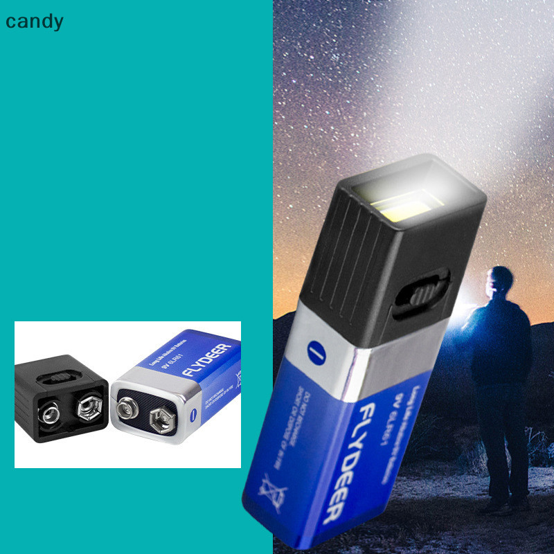 NDY 9V ไฟฉาย 9V LED Key Light 6F22 COB ไฟทํางานกลางแจ้งไม่รวม N