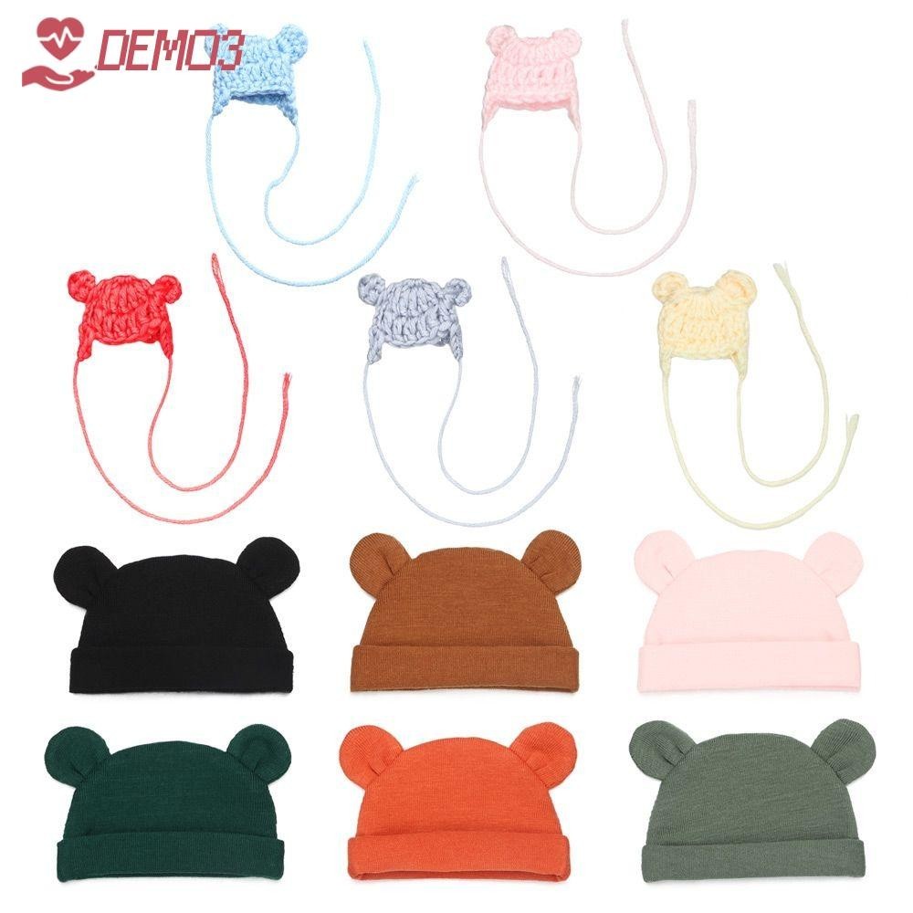 [เดโม3] ตุ๊กตาถักหมวกสําหรับ 1/12 บีเจดี ตุ๊กตาเสื้อผ้าอุปกรณ์เสริมแฟชั่นผ้าการ์ตูนหมวกถัก