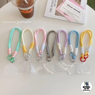 จี้โทรศัพท์มือถือ พวงกุญแจโทรศัพท์มือถือ พวงกุญแจเชือกเส้นเล็ก ห้อยโทรศัพท์มือถือ จี้สีน้ําตาล และสีขาว สไตล์วินเทจ