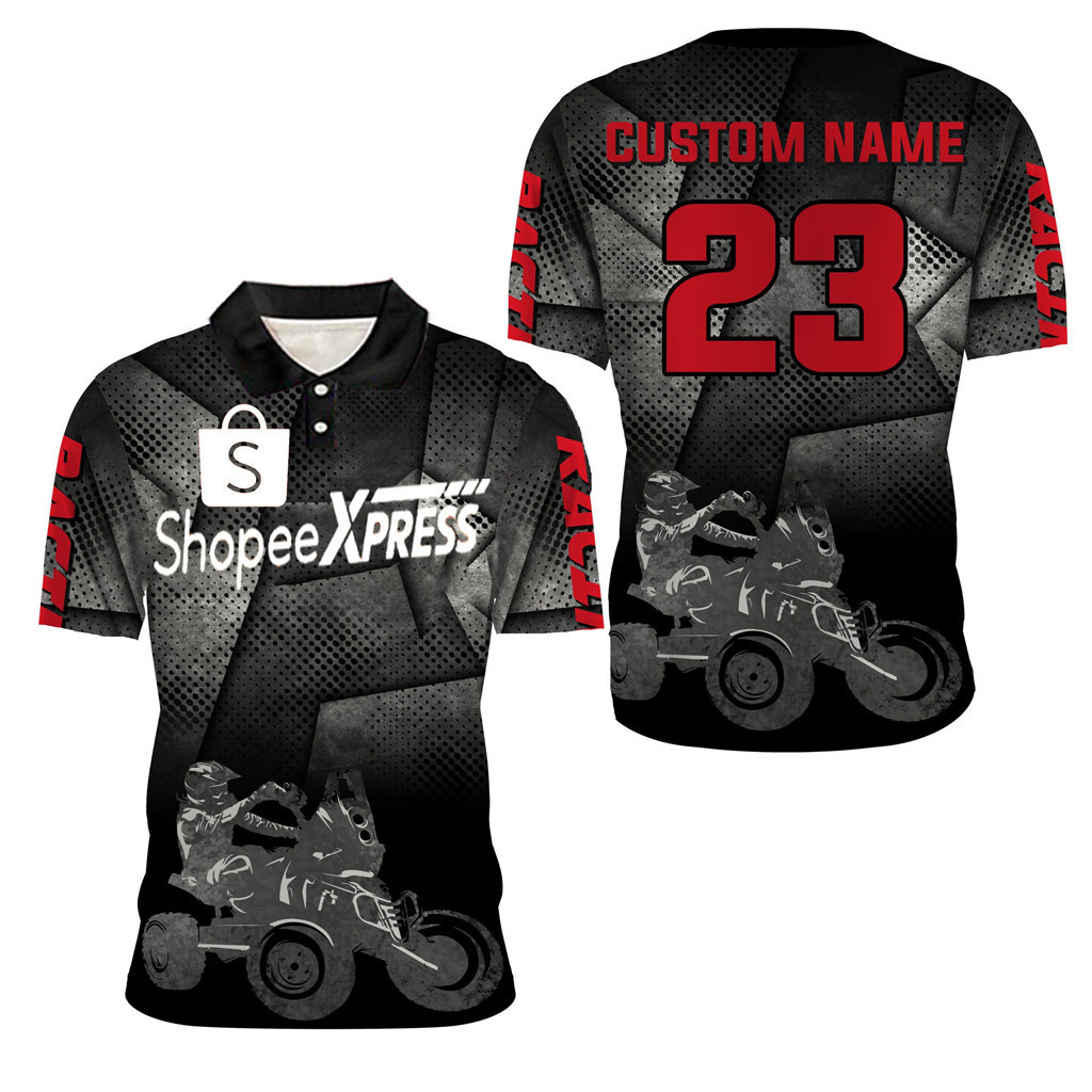 2024shopee Rider Long Sleeves (ขายดี)Jersey Corner SHOPEE XPRESS Motorcycle Riders Full Sublimation Long Sleeves[ฟรีชื่อที่กําหนดเองและตัวเลข]
