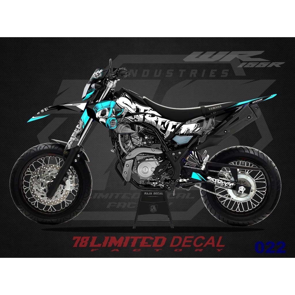 Yamaha WR 155 Fullbody Decal Sticker_Yamaha WR Custom Racing Decal Sticker รหัส WR 022