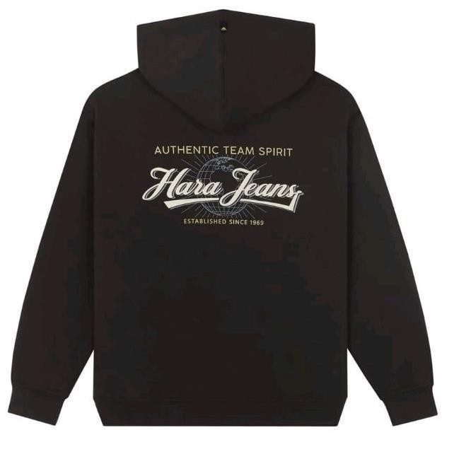 การพิมพ์Hara  เสื้อฮู้ดแขนยาว  ผ้าฝ้ายแท้ แขนยาว100% แบบ แฟชั่น การพิมพ์ เสื้อฮู้ด !!! Unisex（M-3XL）