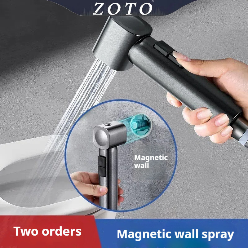 [โรงงาน] สีเทาห้องน้ํา Flushing Spray Gun Toilet Companion Spray Flusher Faucet Women Washer Sprinkler Toilet Toilet Flushing Gun Companion High Pressure