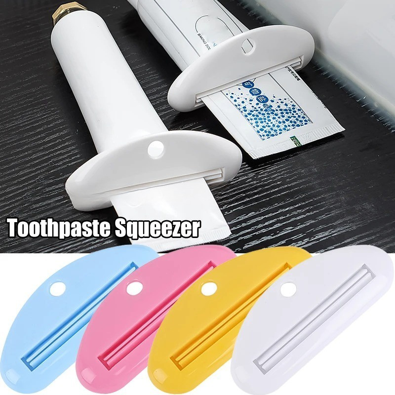 2 ชิ้น/เซ็ตยาสีฟัน Squeezer คู่มือบีบยาสีฟันหลอดคลิปมัลติฟังก์ชั่ Facial Cleanser Dispenser Squeezer อุปกรณ์ห้องน้ํา