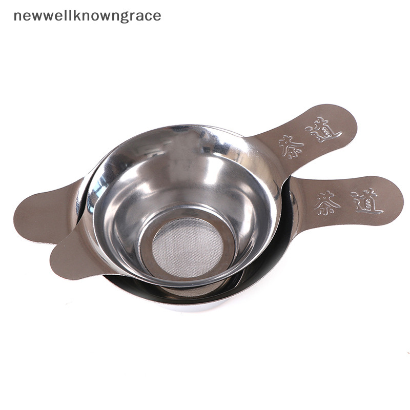 Newwellknowngrace สแตนเลสกรองชาตาข่ายละเอียดใบชาช่องทางกรองชาอุปกรณ์เสริม TH