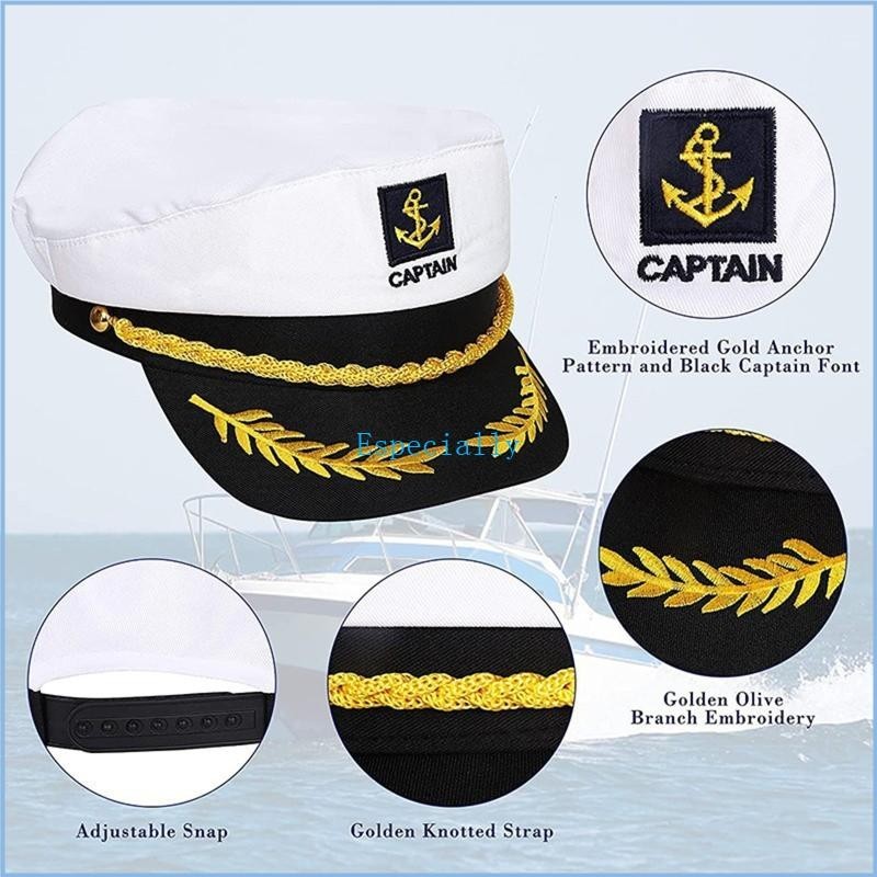 Sailor Hat Yacht Captain Hat Navy Marine Hat Sailor Captain Costume Men Navy