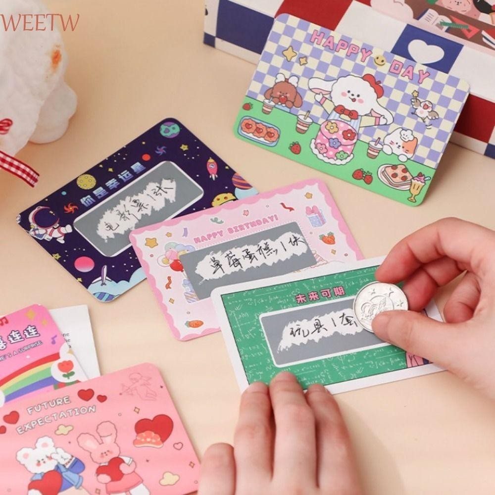 Weekw การ์ดขูด 20 ชิ้น, ของขวัญครบรอบ DIY คูปองรัก, ของขวัญน่ารักสําหรับของเล่นเด็กของเธอ บัตรกํานัลตลก ตั๋วตกแต่ง