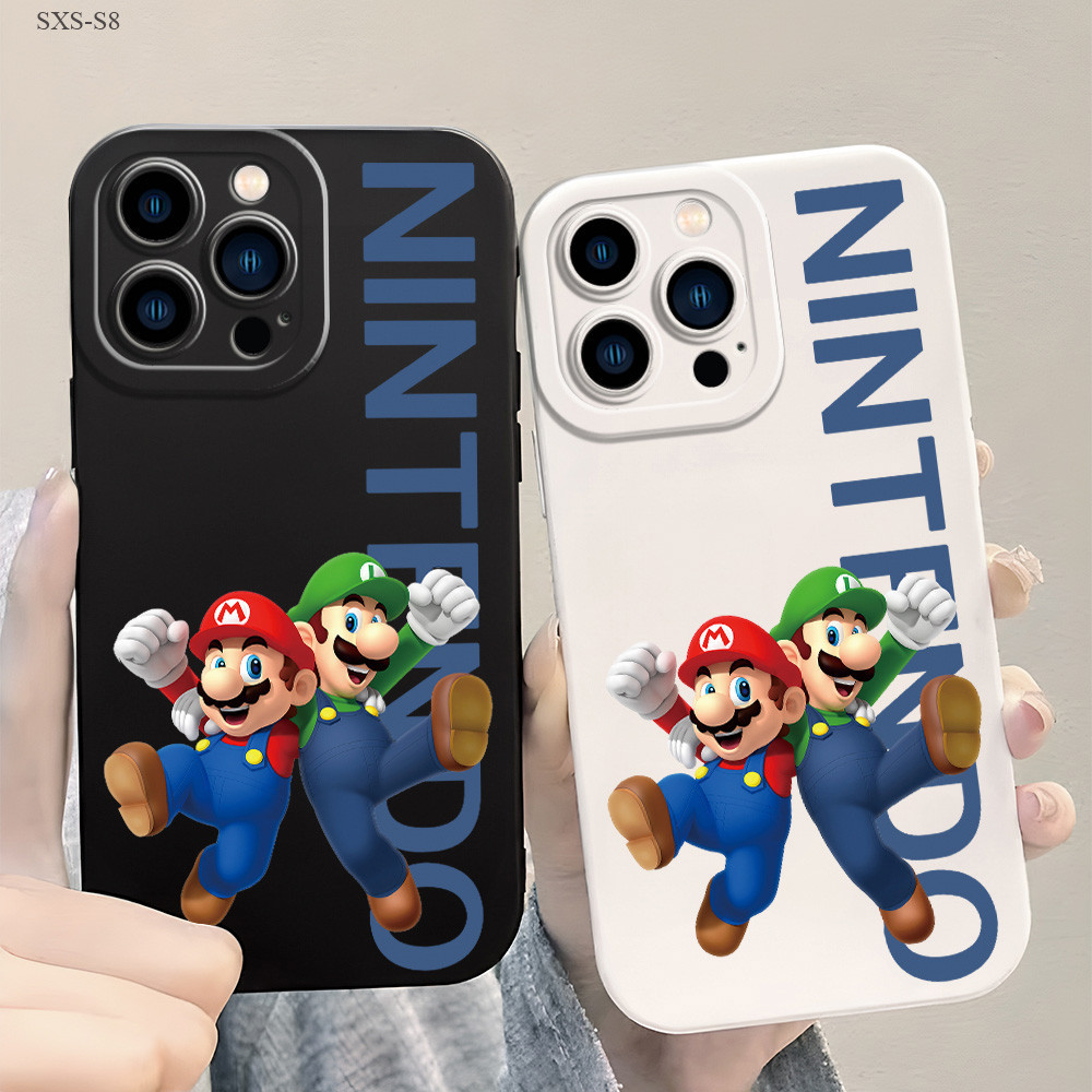 Samsung Galaxy S21 S20 S10 S9 S8 FE Plus Ultra S21+ S20+ 5G เคสซัมซุง สำหรับ Mario เคส เคสโทรศัพท์